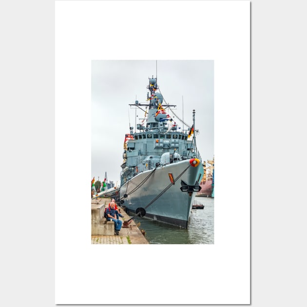 German Navy Frigate 'Karlsruhe' - Bremerhaven Wall Art by holgermader